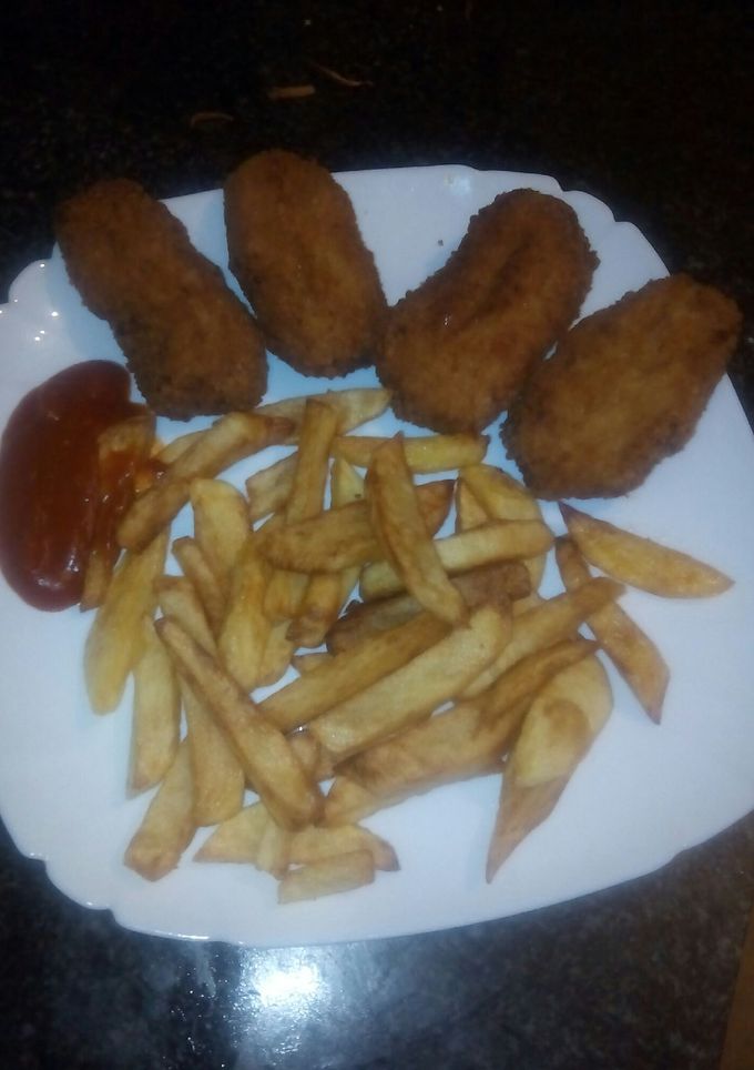 Una foto de Nuggets de pavo caseros 