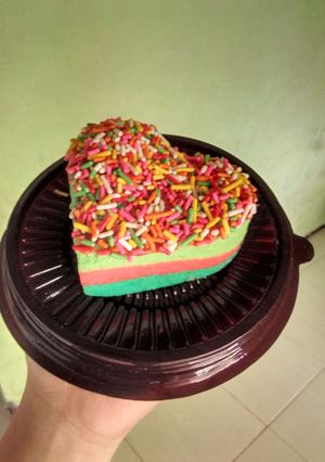 Foto resep Bolu kukus pelangi