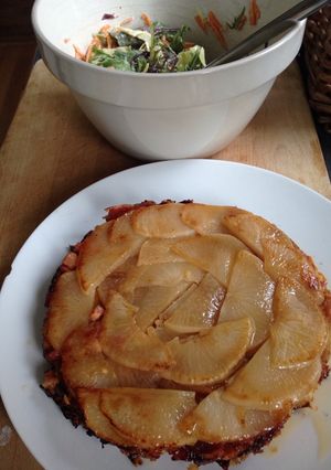 A picture of Turnip, Bacon and Cheese Bake.