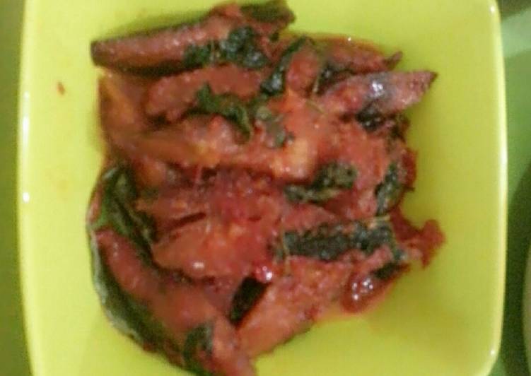 Proses meracik Tongkol Rica Kemangi, Lezat Sekali