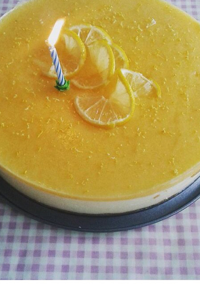 Una foto de Tarta de crema de Limón