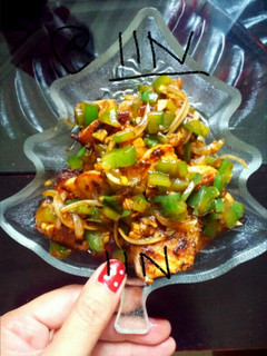 Foto resep Grilled salmon with paprika