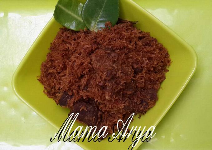 Cara Bikin Srundeng ragi daging sapi Bunda Pasti Bisa