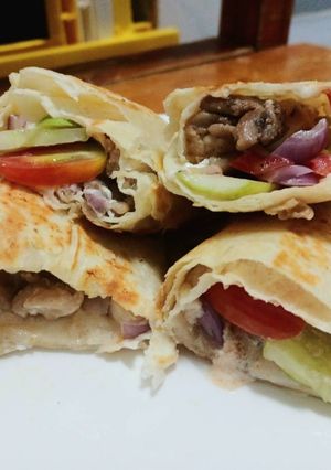 รูปของ Chicken wrap ตอติญ่าไก่