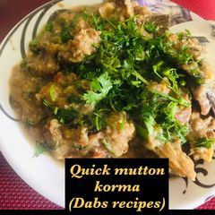 A picture of Quick mutton korma.