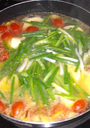 Hình của món Canh đậu hủ trứng.