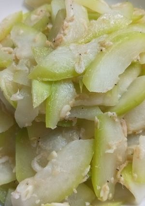 蝦皮炒瓠瓜 的食譜成品照片