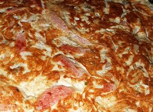 Une photo de Omelette au saucisson