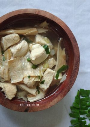 Foto resep Sup Dada Ayam Kulit Tahu