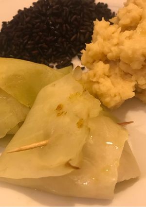 Foto di Involtini di cavolo cappuccio 🥬 con gamberetti 🍤 al curry