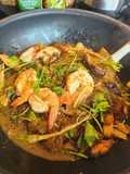 กุ้งอบวุ้นเส้นคีโต Keto baked shrimp with glass noodle