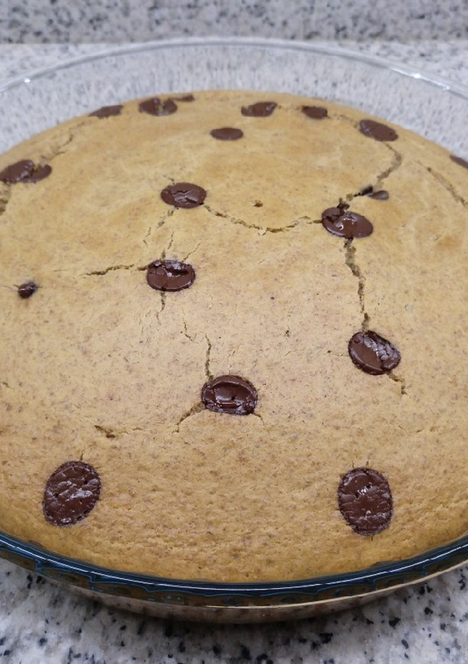 Una foto de Bizcocho de plátano y chocolate sin azúcar