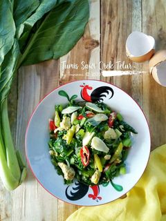 Foto resep Tumis Sawi Orek Telur