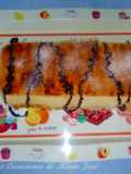 Pastel de cuajada con barquillos