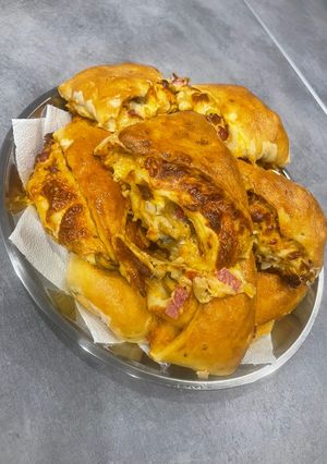 Pizzás háromszög recept fotója