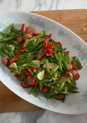 Foto resep Tumis Buncis Sosis Merah