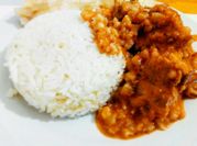Una foto de arroz con chancho