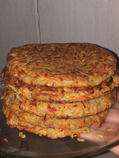 Una foto de TORTILLA de arroz y zanahoria! [Veggie🌱]
