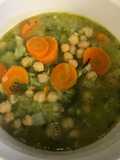 SOPA DE GARBANZOS CON BRÓCOLI 🥦