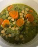 SOPA DE GARBANZOS CON BRÓCOLI 🥦