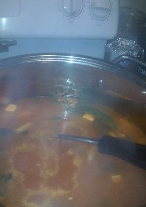 Una foto de Caldo de papa