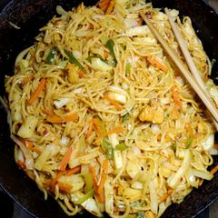A picture of Fajita Spaghetti.