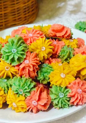 Foto resep Flower Butter Cookies