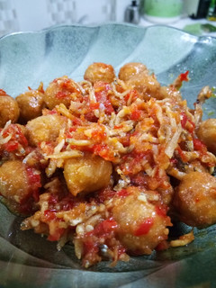 Foto resep 18. Bola-bola tempe sambel teri