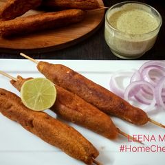 A picture of Wheat and Lentil Kebabs.