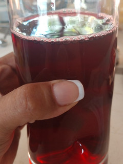 Una foto de Agua fresca de jamaica