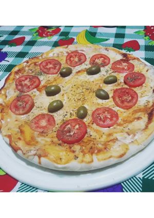 Una foto de Pizza casera !