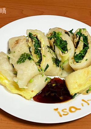 香菜蛋餅 香菜粉漿蛋餅 的食譜成品照片