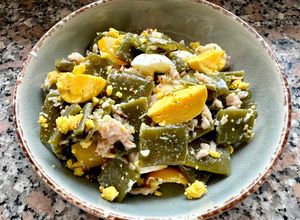 Foto di Insalata di fagiolini piattoni verdi