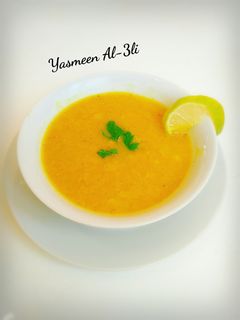 صورة لوصفة شوربة عدس 🌸