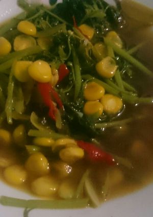 Foto resep Tumis bayam jagung
