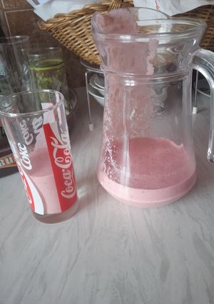 O poză a rețetei Smoothie de zmeură.