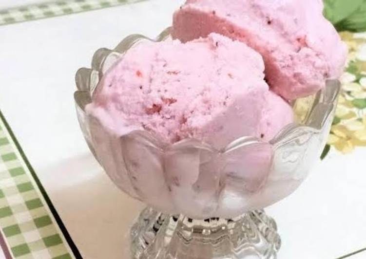 Easiest Way to Make Ultimate Strawberry Ice cream