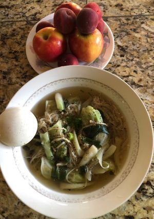 A picture of Cabbage Rolls Soup.