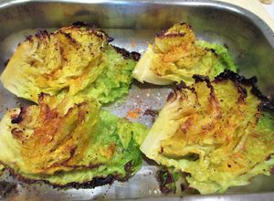 Foto principal de Col rizada al horno con tumérico- veggie