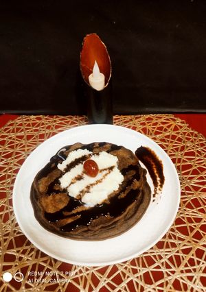 A picture of Chocolate Banana Pancakes.