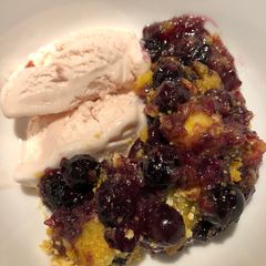 A picture of Lemon Blueberry Crumble.