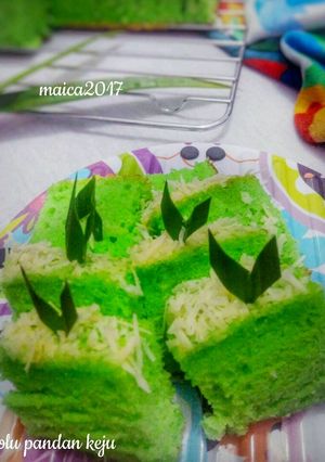 Foto resep Bolu Pandan Keju Putih Telur