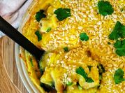 A picture of cilantro salmon