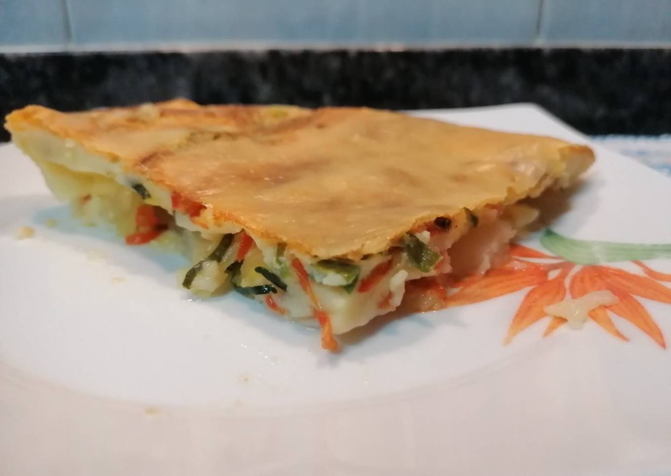 224. Pastel de verduras Vegetariano / Horno