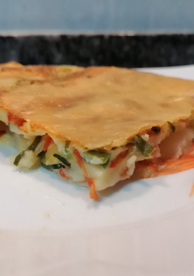 Una foto de 224. Pastel de verduras Vegetariano / Horno