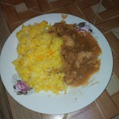 Simple chicken biryani A picture of Simple chicken biryani.