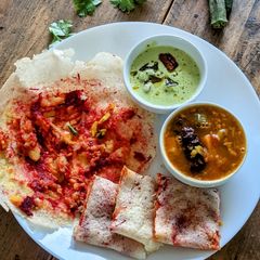 A picture of Mysore Masala dosa.