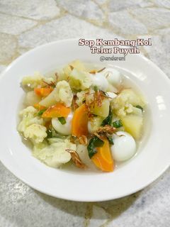 Foto resep Sop Kembang Kol Telur Puyuh