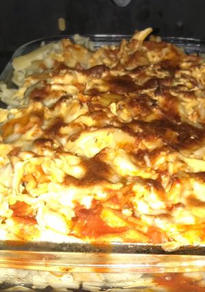 صورة لوصفة مكرونه بجبنة الموزريلا 😋