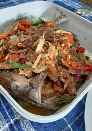 Foto resep Bawal tausi pedes